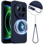 Xiaomi 17 Ultra 5G Magnetiskt Skal Anti-Drop Flytande Silikon mobilskal med Snodd