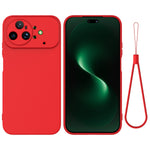 For Huawei nova 15 Ultra 5G Liquid Silicone Case Phone Back Cover with Hand Strap