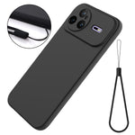 For Huawei nova 15 Pro 5G Liquid Silicone Case Phone Back Cover with Hand Strap