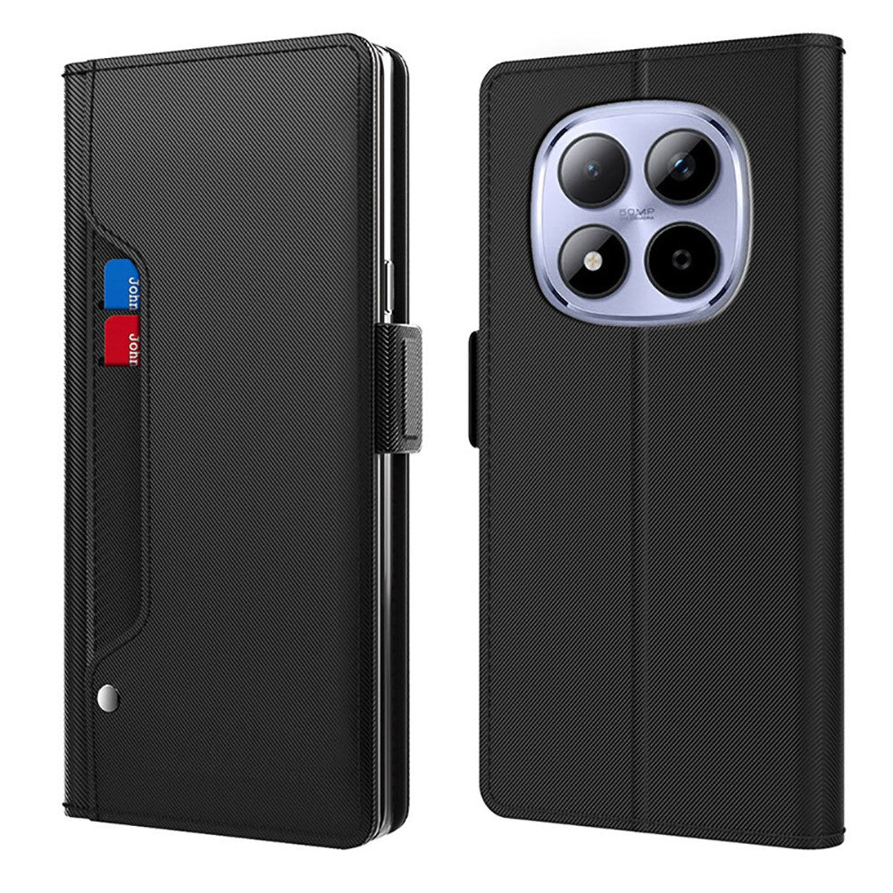 For Xiaomi Redmi Note 15 5G (Global) / Poco M8 5G Case PU+TPU Magnetic Flip Phone Cover with Stand