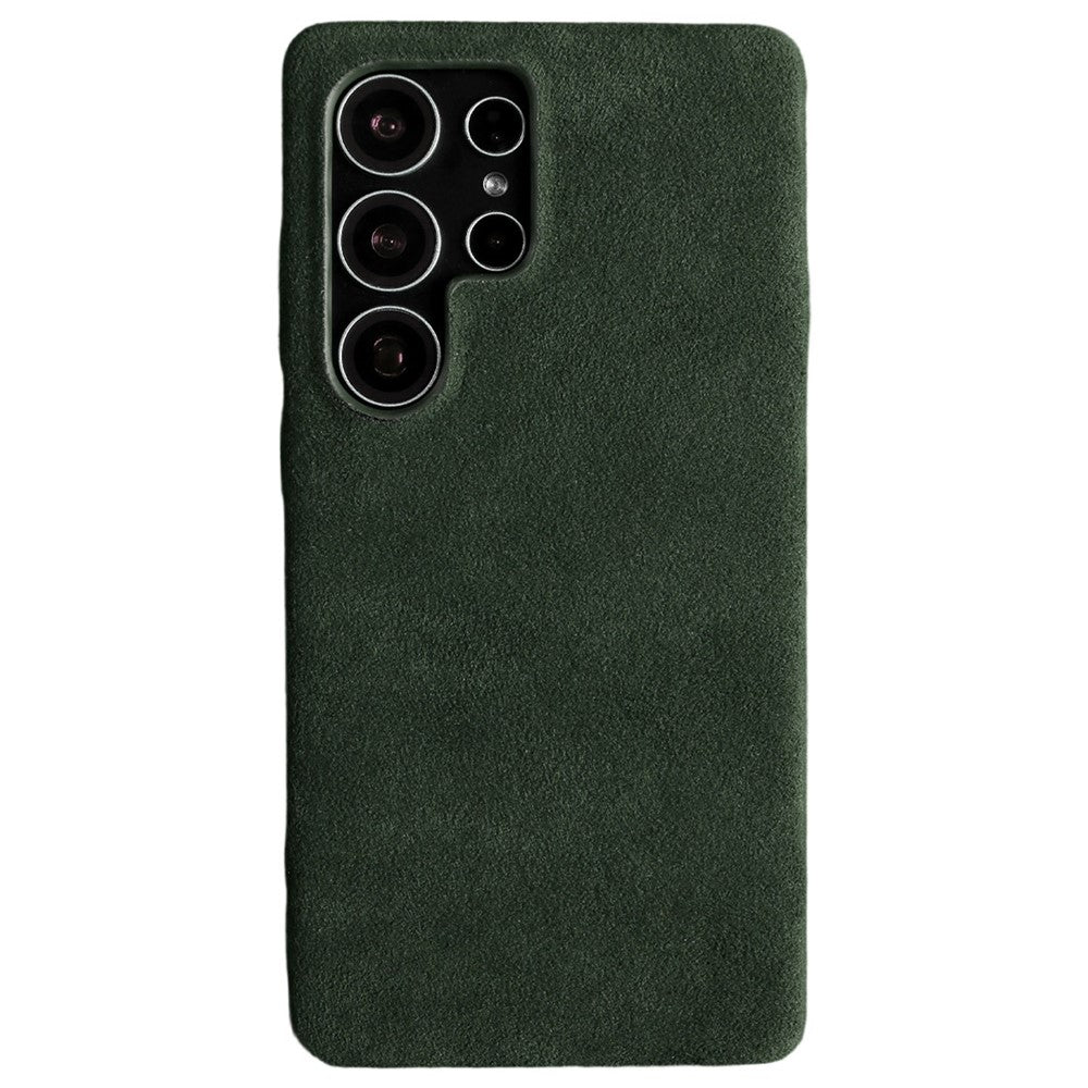 For Samsung Galaxy S26 Ultra Magnetic Case Synthetic Fiber PU Leather PC Phone Back Cover