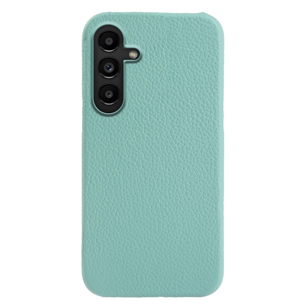 For Samsung Galaxy M16 5G  /  F16 5G Magnetic Case Litchi Texture Genuine Cow Leather + PC Shockproof Phone Back Cover