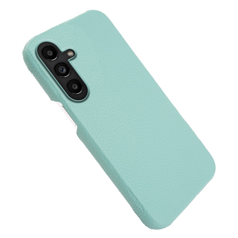 For Samsung Galaxy M16 5G  /  F16 5G Magnetic Case Litchi Texture Genuine Cow Leather + PC Shockproof Phone Back Cover