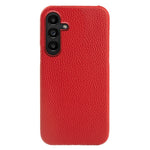 For Samsung Galaxy M16 5G  /  F16 5G Magnetic Case Litchi Texture Genuine Cow Leather + PC Shockproof Phone Back Cover