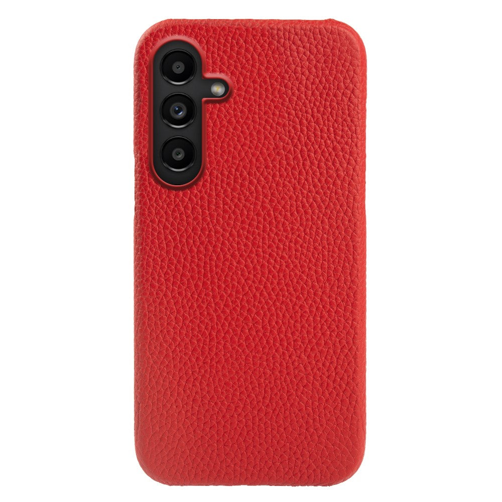 For Samsung Galaxy M16 5G  /  F16 5G Magnetic Case Litchi Texture Genuine Cow Leather + PC Shockproof Phone Back Cover