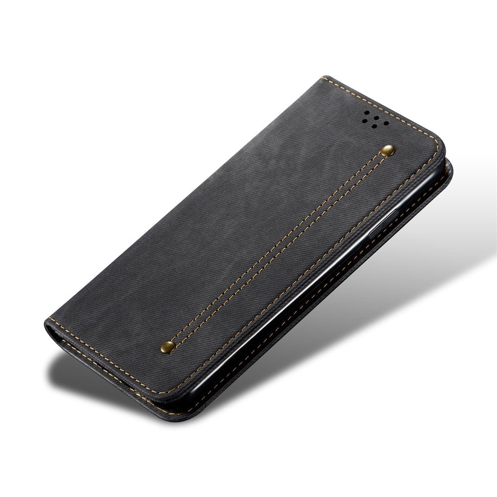 For Samsung Galaxy S26 Ultra Case Jeans Cloth Texture Anti-Scratch Leather Stand Phone Cover