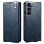 Samsung Galaxy S26-skal Crazy Horse Texture Waxy Leather Plånboksfodral med stativ