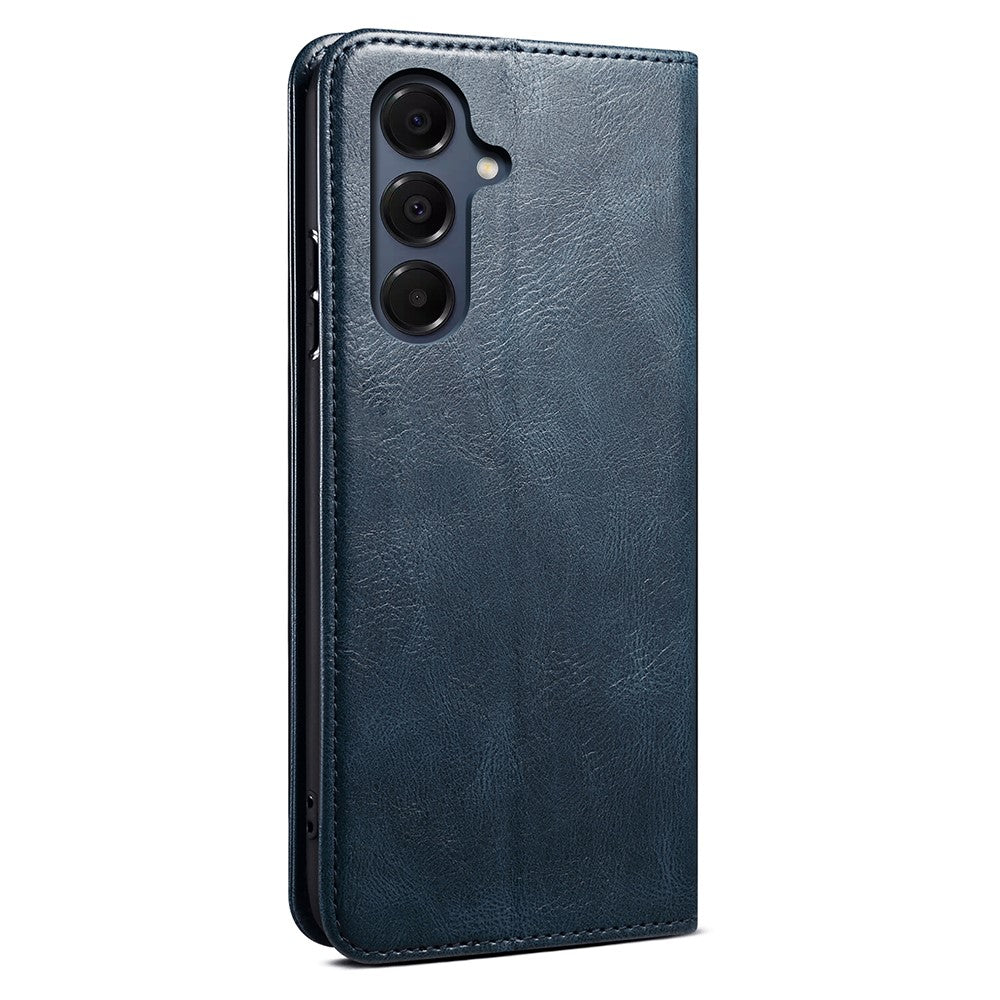Samsung Galaxy S26-skal Crazy Horse Texture Waxy Leather Plånboksfodral med stativ