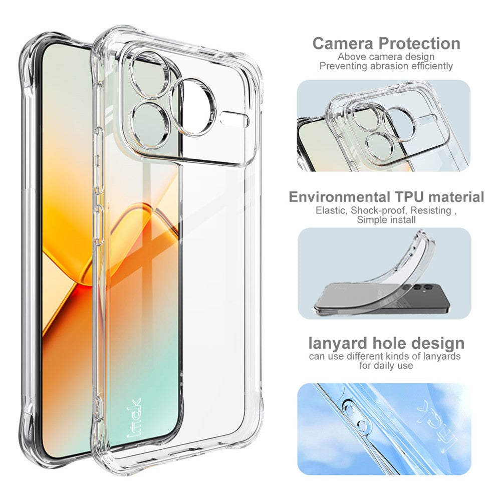 IMAK For Honor Power2 5G Cover TPU Telefoncover Airbag Stødsikker Beskyttelse