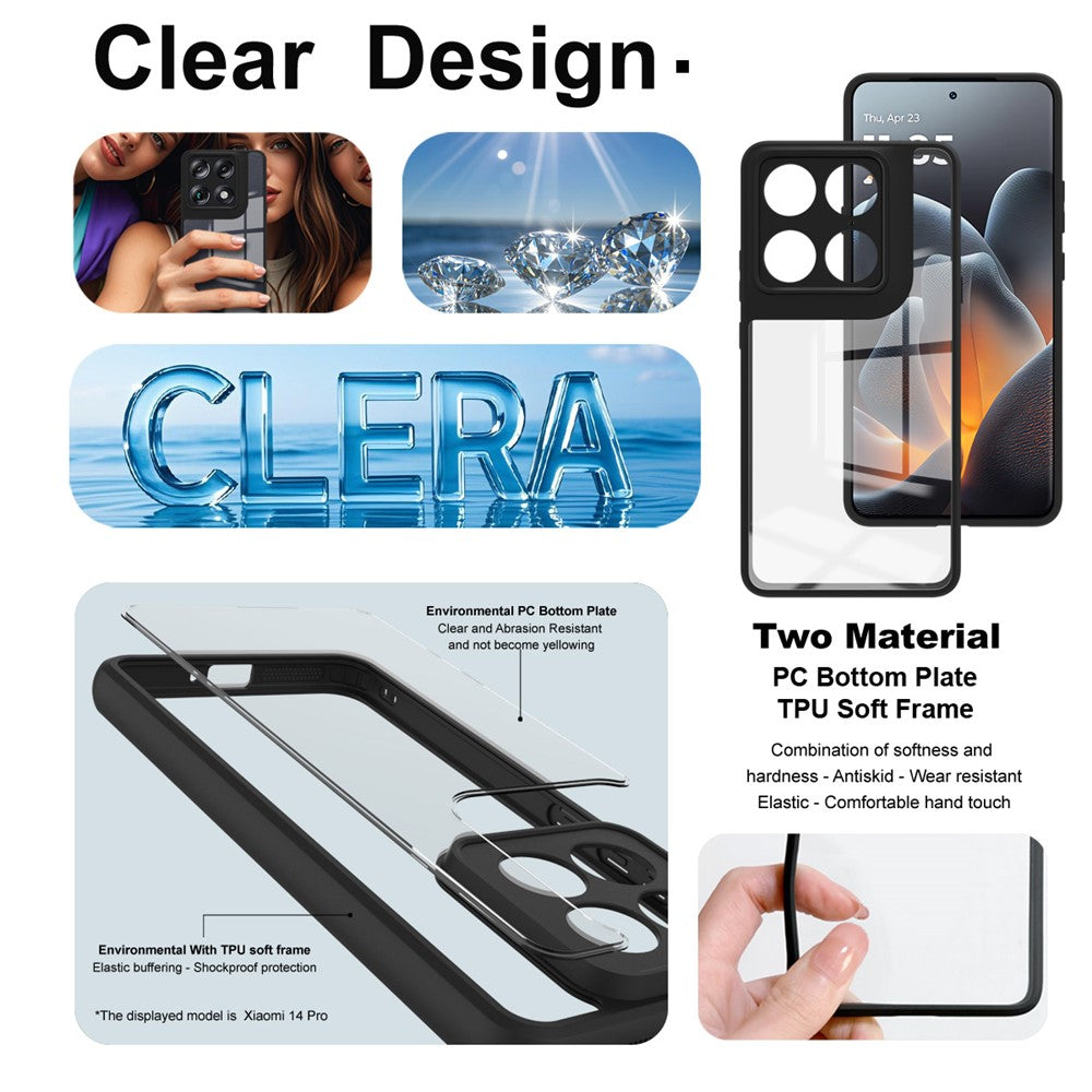 IMAK UX-9A Series Cover til Motorola Edge 70 Ultra 5G / Moto X70 Air Pro 5G / Signature 5G TPU PC Telefoncover med Forstærkede Hjørner