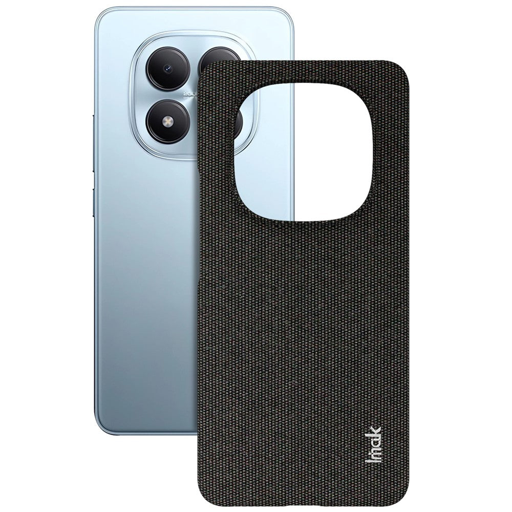 IMAK Ruiyi Series for Xiaomi Redmi Note 15 Pro 4G (Global) Case Fabric Texture Leather + PC Phone Back Cover