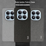 IMAK Ruiyi Series for Xiaomi Redmi Note 15 Pro 4G (Global) Case Fabric Texture Leather + PC Phone Back Cover