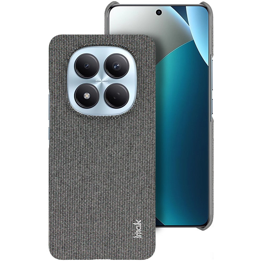 IMAK Ruiyi Series for Xiaomi Redmi Note 15 Pro 4G (Global) Case Fabric Texture Leather + PC Phone Back Cover