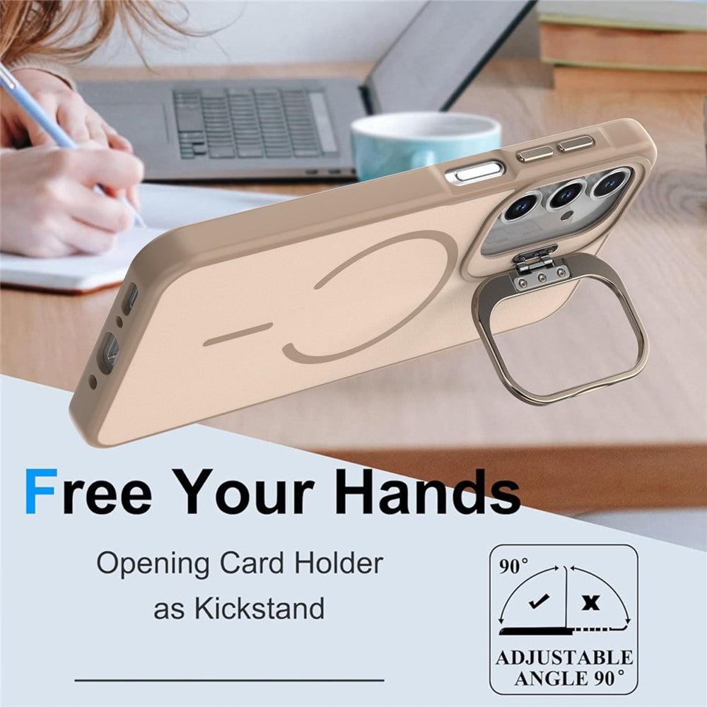 Samsung Galaxy A13 4G / A13 5G Skal Skin-touch PC + TPU Magnetiskt mobilskal med Linsram Stativ