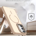 Samsung Galaxy A13 4G / A13 5G Skal Skin-touch PC + TPU Magnetiskt mobilskal med Linsram Stativ