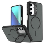 Samsung Galaxy A13 4G / A13 5G Skal Skin-touch PC + TPU Magnetiskt mobilskal med Linsram Stativ