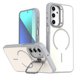 Samsung Galaxy A13 4G / A13 5G Skal Skin-touch PC + TPU Magnetiskt mobilskal med Linsram Stativ
