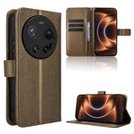 For Xiaomi 17 Ultra by Leica / Xiaomi 17 Ultra 5G Leather Wallet Case with Strap Diamond Texture Phone Cover
