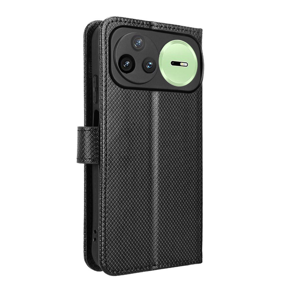For Huawei nova 15 Ultra 5G / Huawei nova 15 Pro 5G Leather Wallet Case with Strap Diamond Texture Phone Cover
