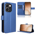 For Oppo Reno15 FS 5G / Oppo Reno15 F 5G Leather Wallet Case with Strap Diamond Texture Phone Cover