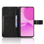 OnePlus Nord CE6 Lite 5G / Turbo 6X 5G / Realme P4x 5G-lædertegnebogsetui med rem, diamantstruktur-mobilcover