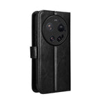 PU-læderskal med rem til Xiaomi 17 Ultra fra Leica / Xiaomi 17 Ultra 5G, Crazy Horse-struktur, pungcover til mobiltelefon
