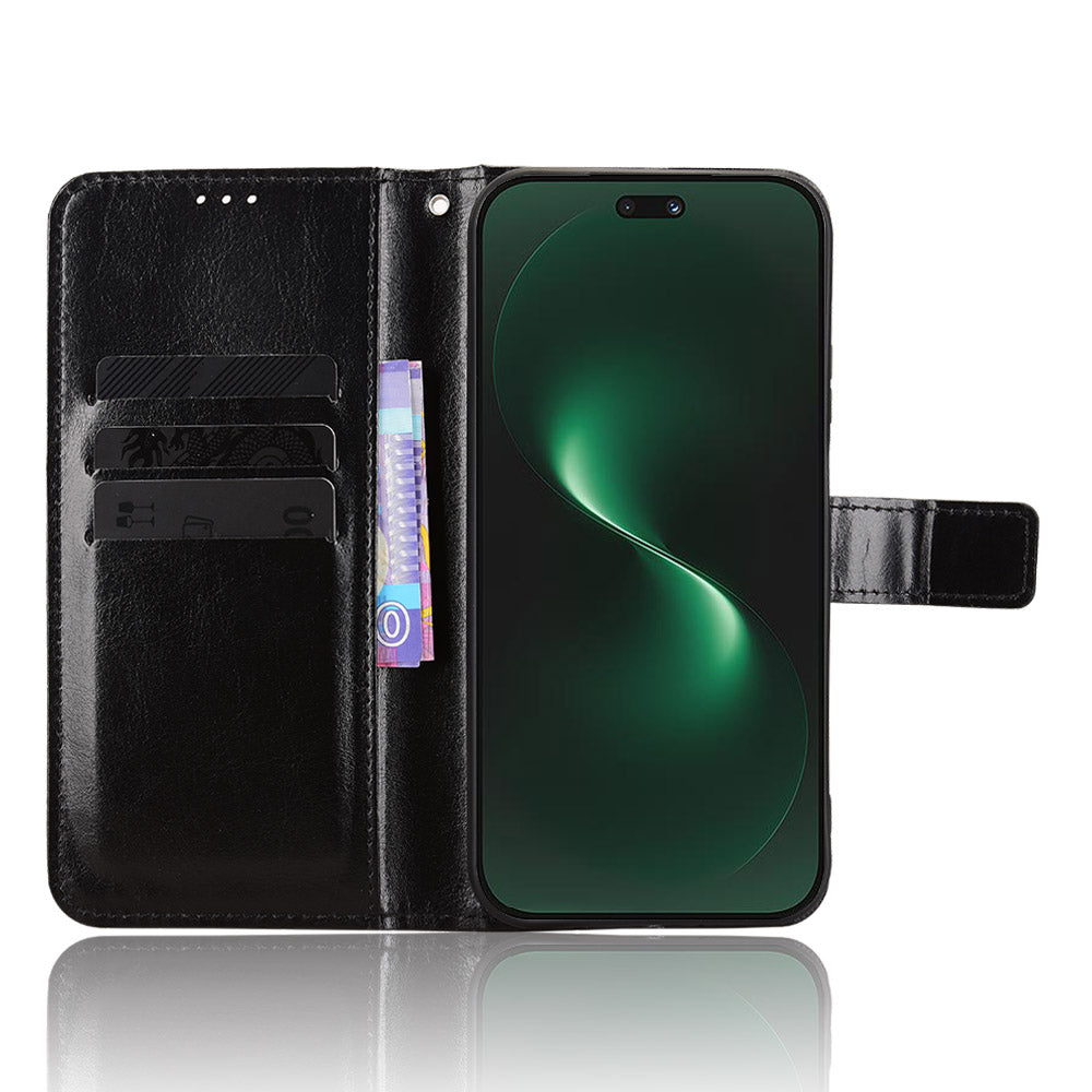 For Huawei nova 15 Ultra 5G / Huawei nova 15 Pro 5G PU Leather Case with Strap Crazy Horse Texture Phone Wallet Cover