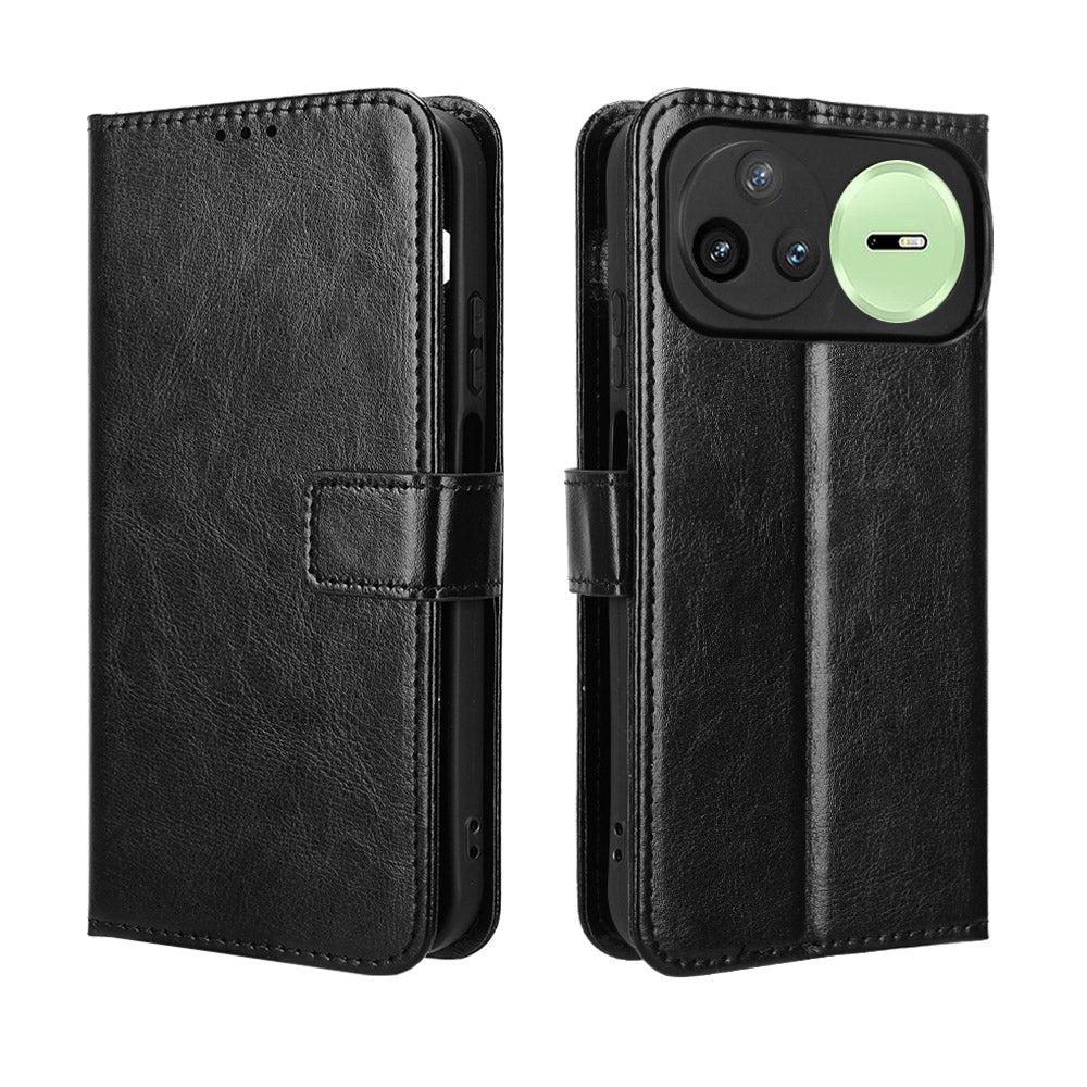 For Huawei nova 15 Ultra 5G / Huawei nova 15 Pro 5G PU Leather Case with Strap Crazy Horse Texture Phone Wallet Cover