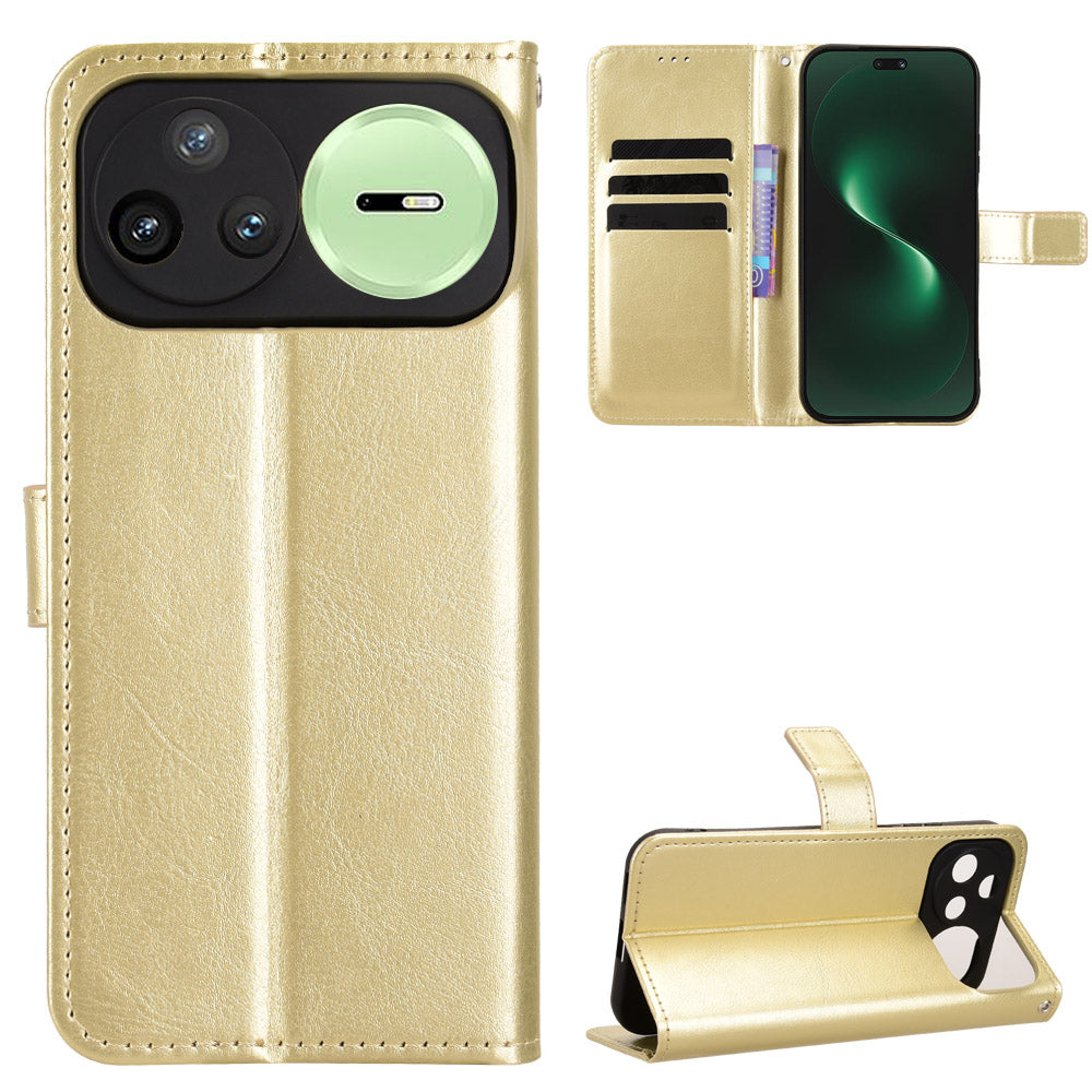 For Huawei nova 15 Ultra 5G / Huawei nova 15 Pro 5G PU Leather Case with Strap Crazy Horse Texture Phone Wallet Cover