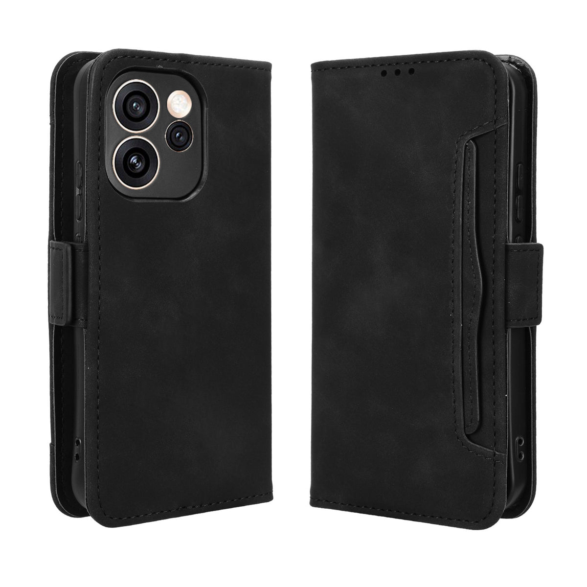 Oppo Reno15 FS 5G / Oppo Reno15 F 5G Läderfodral mobilplånboksfodral med flera kortfack
