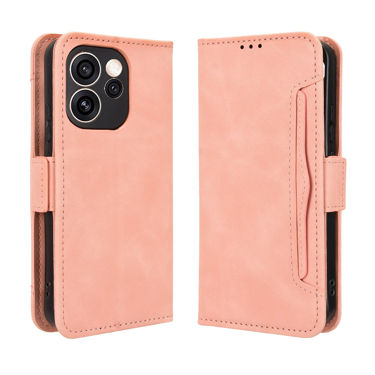 Oppo Reno15 FS 5G / Oppo Reno15 F 5G Läderfodral mobilplånboksfodral med flera kortfack