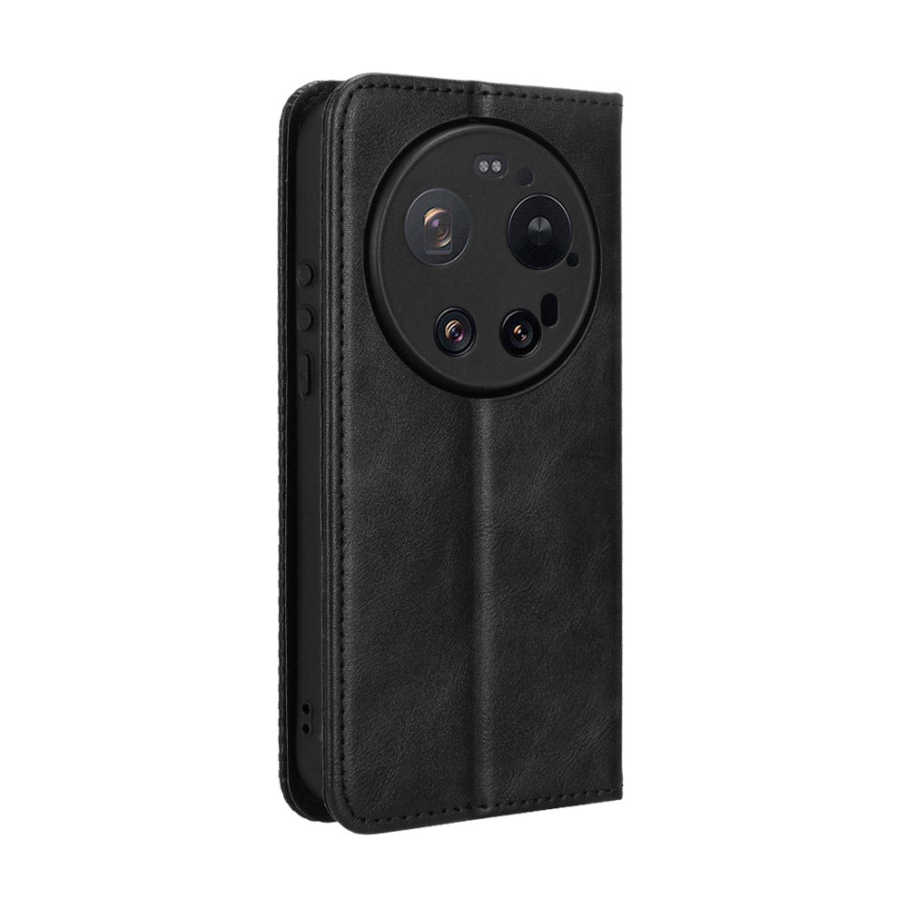 For Xiaomi 17 Ultra by Leica / Xiaomi 17 Ultra 5G Leather Case Wallet Stand Retro Texture Phone Cover