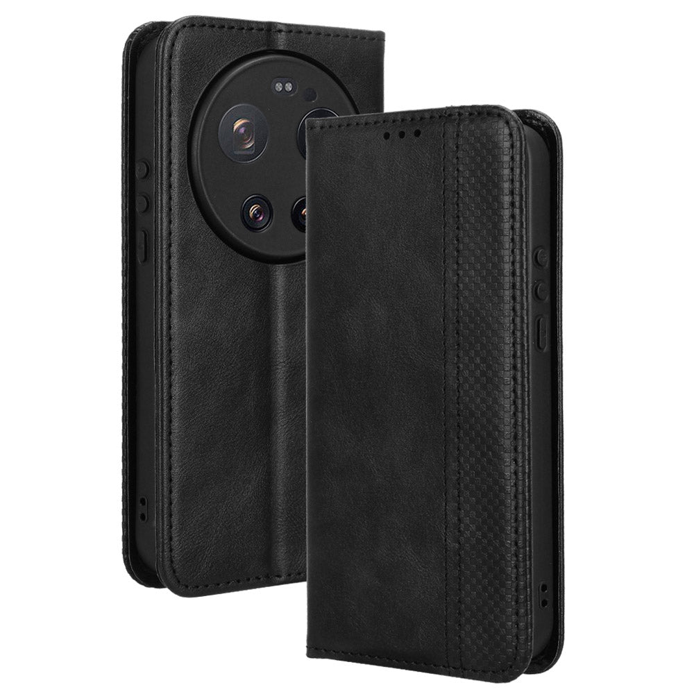 Xiaomi 17 Ultra av Leica / Xiaomi 17 Ultra 5G Läderfodral Plånboksfodral Retro Textur mobilskal