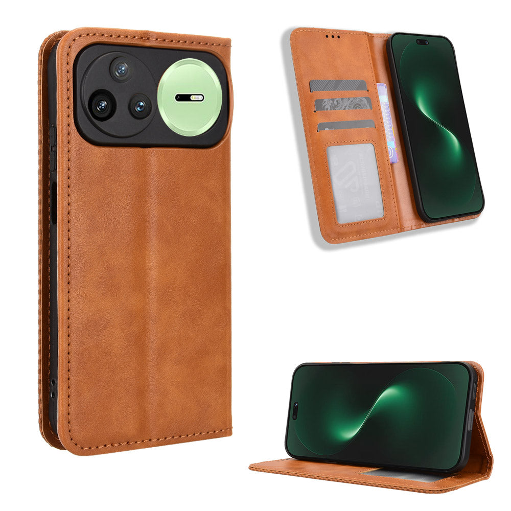 Huawei Nova 15 Ultra 5G / Huawei Nova 15 Pro 5G Läderfodral Plånboksfodral Retro Textur mobilskal