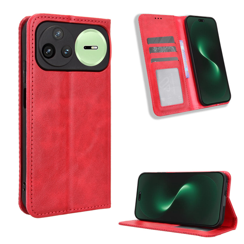 For Huawei nova 15 Ultra 5G / Huawei nova 15 Pro 5G Leather Case Wallet Stand Retro Texture Phone Cover