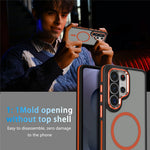 For Samsung Galaxy S26 Ultra Magnetic Case Matte Skin Touch Anti Drop TPU PC Phone Cover