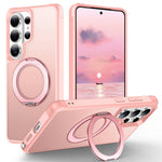 For Samsung Galaxy S26 Ultra Case Magnetic Kickstand TPU + PC Shockproof Hybrid Phone Cover
