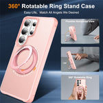 For Samsung Galaxy S26 Ultra Case Magnetic Kickstand TPU + PC Shockproof Hybrid Phone Cover