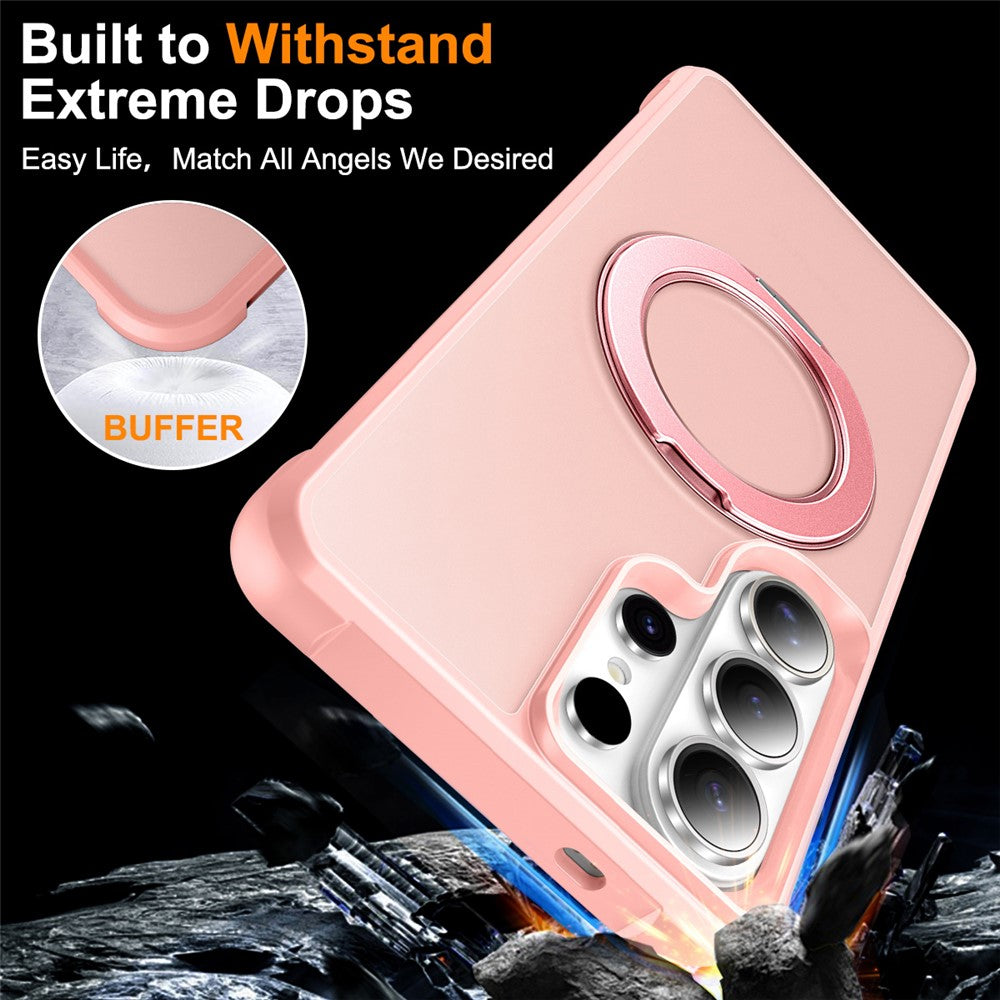 For Samsung Galaxy S26 Ultra Case Magnetic Kickstand TPU + PC Shockproof Hybrid Phone Cover