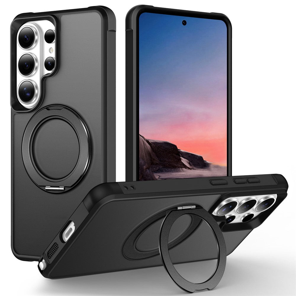 For Samsung Galaxy S26 Ultra Case Magnetic Kickstand TPU + PC Shockproof Hybrid Phone Cover