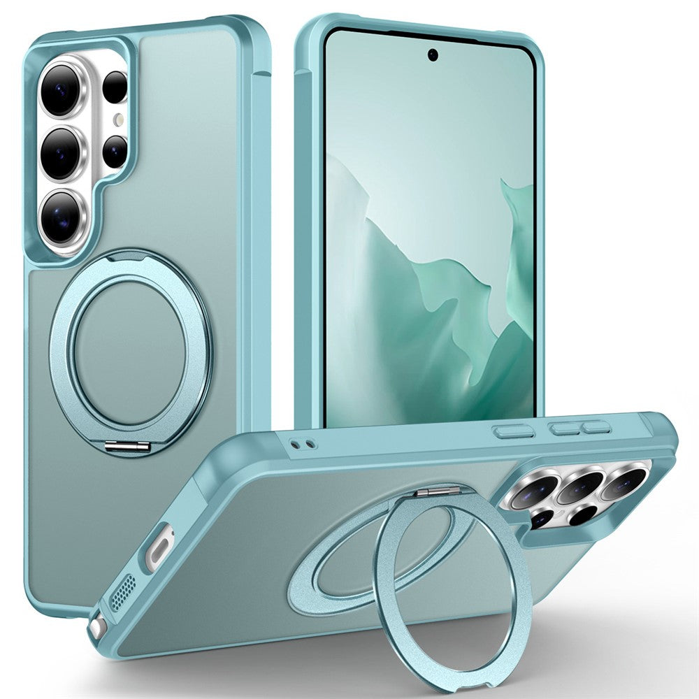 For Samsung Galaxy S26 Ultra Case Magnetic Kickstand TPU + PC Shockproof Hybrid Phone Cover