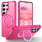 For Samsung Galaxy S26 Ultra Case Magnetic Kickstand TPU + PC Shockproof Hybrid Phone Cover