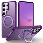 For Samsung Galaxy S26 Ultra Case Magnetic Kickstand TPU + PC Shockproof Hybrid Phone Cover