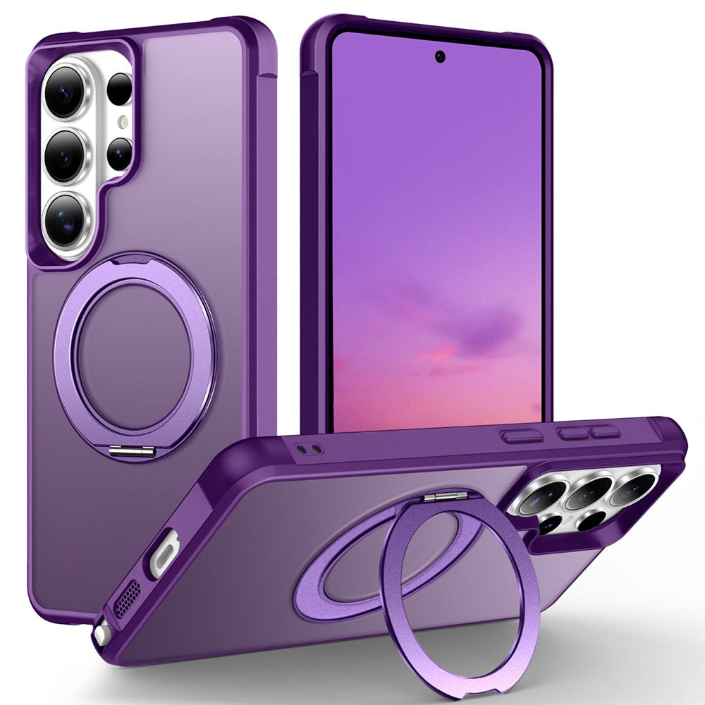 For Samsung Galaxy S26 Ultra Case Magnetic Kickstand TPU + PC Shockproof Hybrid Phone Cover