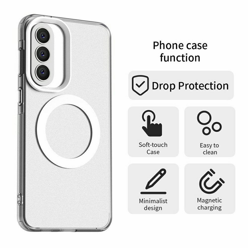 Til Samsung Galaxy A57 5G Magnetisk Etui Anti Drop Hybrid Telefon Bagcover