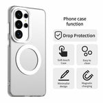For Samsung Galaxy S26 Ultra Magnetic Case Anti Drop Hybrid Phone Back Cover