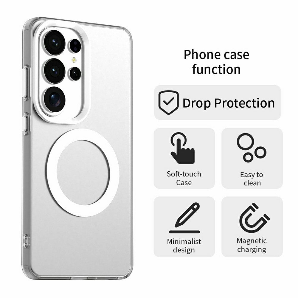 For Samsung Galaxy S26 Ultra Magnetic Case Anti Drop Hybrid Phone Back Cover