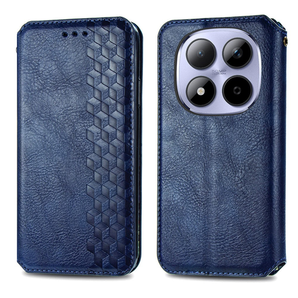 For Xiaomi Redmi Note 15 Pro 5G (Global) Case Rhombus Imprint PU Leather Wallet Phone Cover