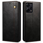 Anti-drop PU Leather Phone Cover For Xiaomi Redmi Note 12 Pro 5G  / Note 12 Pro Speed 5G / Poco X5 Pro 5G Waxy Crazy Horse Texture Wallet Stand Phone Case
