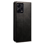 Anti-drop PU Leather Phone Cover For Xiaomi Redmi Note 12 Pro 5G  / Note 12 Pro Speed 5G / Poco X5 Pro 5G Waxy Crazy Horse Texture Wallet Stand Phone Case